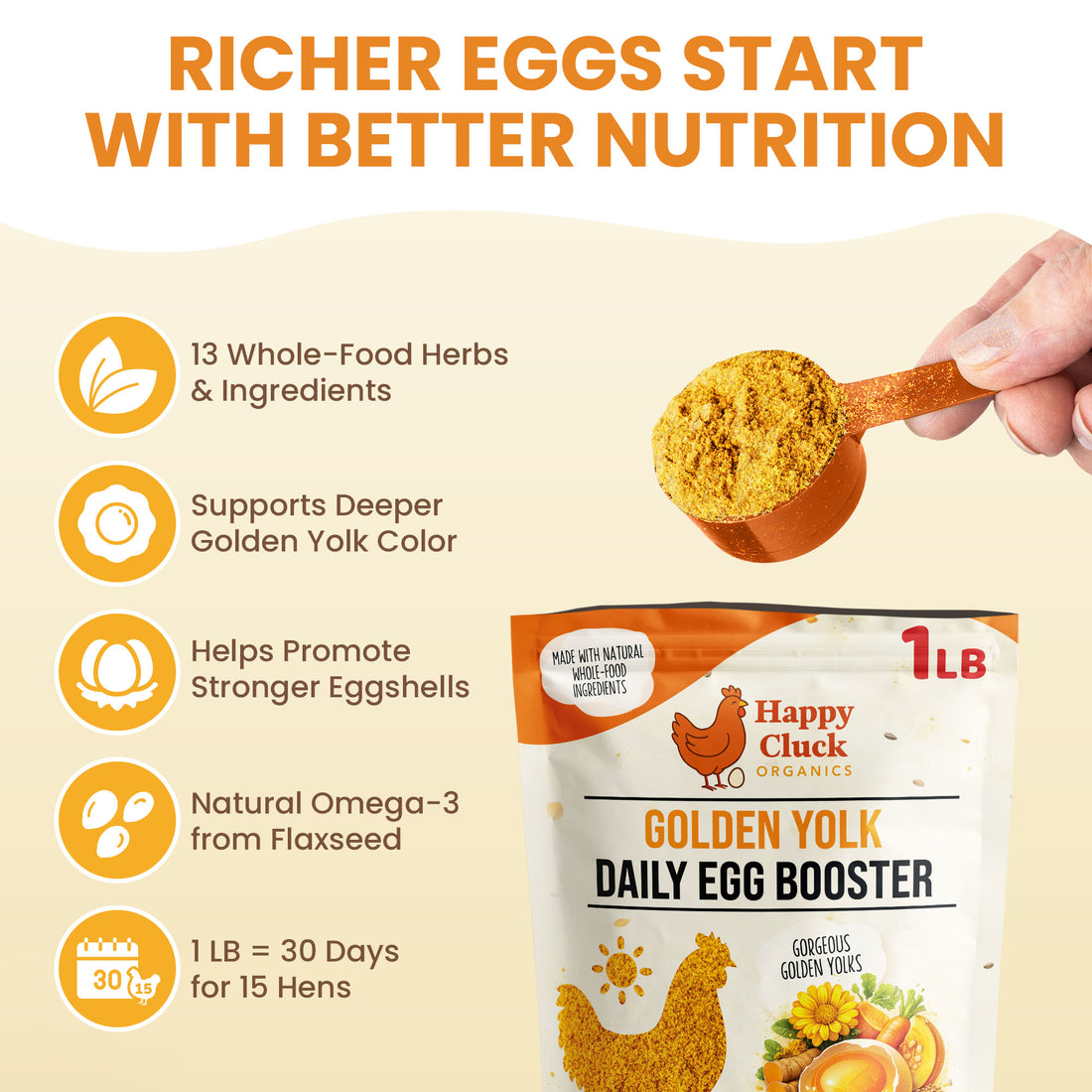 Golden Yolk Daily Egg Booster