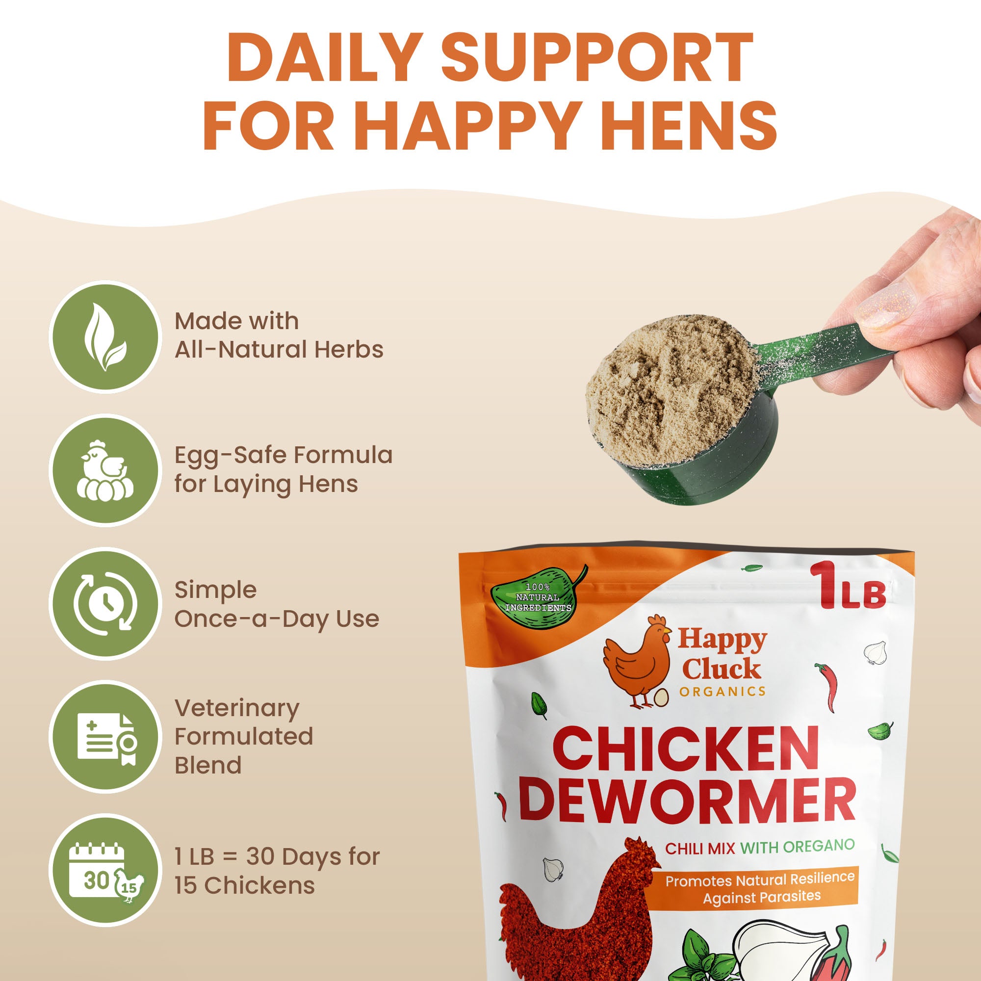 Chicken Dewormer — Natural Herbal Flock Blend