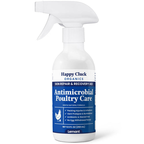 Happy Cluck Organics Poultry Wound & Skin Spray bottle, 8.5 fl oz